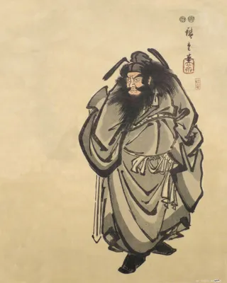 Produktbild von Utagawa Hiroshige Kunstdruck Bild - Shoki Der Dämonenjäger, 1847 - 1852 (50 x 40 cm)