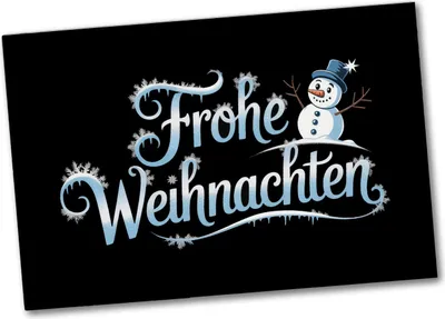 Produktbild von Frohe Weihnachten mit Schneemann Souvenir Magnet
