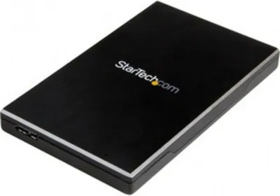 Produktbild von StarTech.com USB 3.1 (10 Gbps) Festplattengehäuse für 2,5" SATA Laufwerke, HDD / SSD-Gehäuse, 2.5", SATA, 10 Gbit/s, USB Anschluss, Schwarz