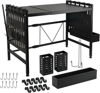 Produktbild von HomeLuxWorld 2-stufiges Mikrowellenregal mit Add Ons, rutschfest & platzsparend