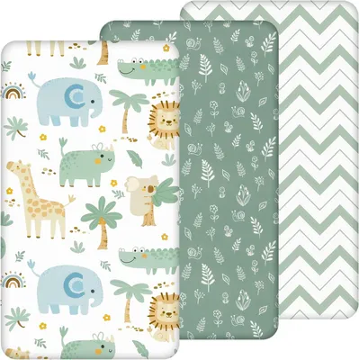 Productafbeelding van Hoeslaken baby voor bijzetbed wieg 90x55 cm