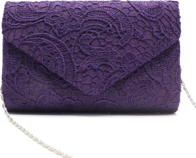 Image de Dentelle Sac à bandoulière Sac en tissu Femme Chaîne Sac à main pour fête Mariage