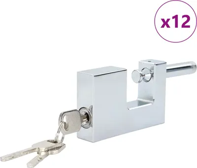 Immagine prodotto di Lucchetto 12 pcs Argento Acciaio