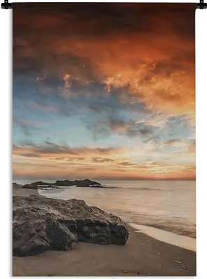 Produktbild von MuchoWow® Wandteppich Wandbehang Strand - Himmel - Meer 60x90 cm Tapisserie Dekoration Wandtuch - Foto-Teppich - Abwaschbar