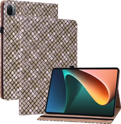 Produktbild von Für Xiaomi Mi Pad 5 / 5 Pro 11.0 Braun Kunst Leder Hülle Tablet Tasche Etui Case