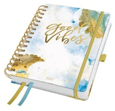 Produktbild von Spiral-Kalender Jolie 2027 ca. A5 Good Vibes 240 Seiten