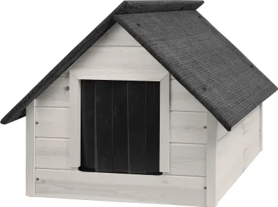 Produktbild von Hundehütte Holz Hundehütte Massiv Isolierte 82x69 Hersteller Weiß