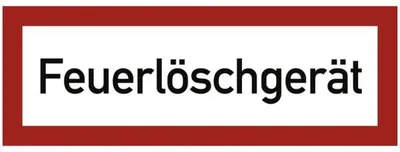 Produktbild von Dreifke® Aufkleber Brandschutzschild Feuerlöschgerät, Folie, 297x105 mm, 1 Stück
