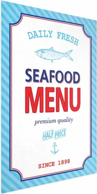 Produktbild von Posterpapier Poster - Menu 60x90 cm Text m-A-0903-ao-a