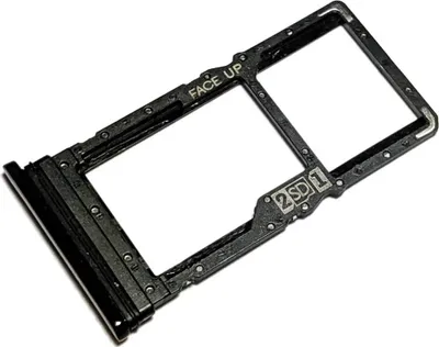 Produktbild von Simkartenhalter und micro-SD Speicherkartenfach für Motorola Moto G8 Power, Original Ersatzteil, Schwarz