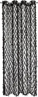 Immagine prodotto di Tenda Victoria 140x250 cm nera con gommini e nappe eleganti