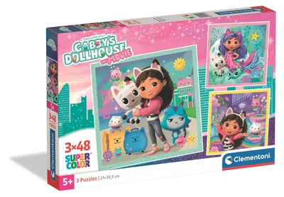 Image de CLEMENTONI - 3x48 pièces - Maison de poupée de Gabby