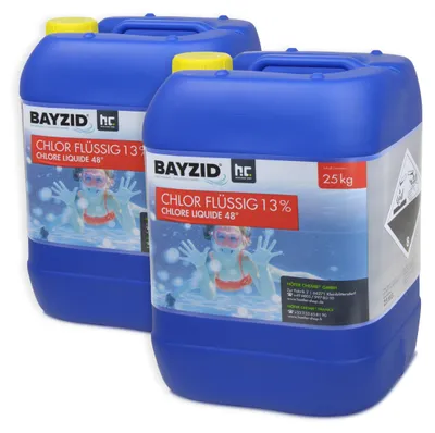 Produktbild von 2x25 kg BAYZID® Flüssigchlor 13% zur effektiven Pool Desinfektion