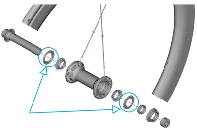 Image de Joint d'étanchéité WH-R9270 - Joint pour roues de vélo de route.