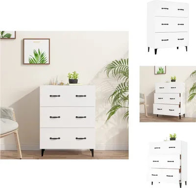 Obrázek produktu pro vidaXL Příborník bílý 69,5x34x90 cm Materiál na bázi dřeva - Příborníky