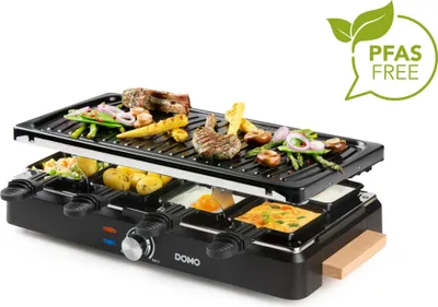 Image de Gril à raclette - DOMO - DO9294G - 8 personnes - Gril - 1400 W