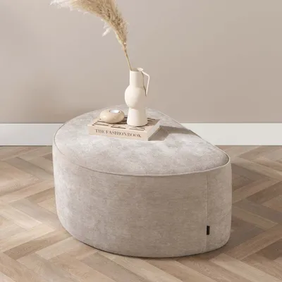 Produktbild von Bronx71 Hocker Neso halbrund taupe