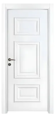 Image de Porte en bois blanche raffinée Portes élégantes Portes pour appartements Portes d'intérieur