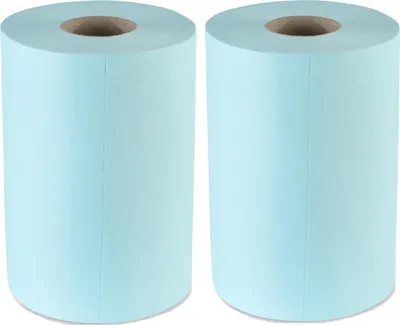 Produktbild von SemyTop Semy Plus Putztuchrolle 29 cm - türkis - 300 Blatt - 2 Rollen Putztücher