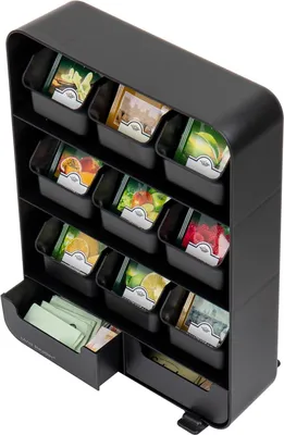 Produktbild von Schreibtischorganizer - 11-Lade - Schwarz - 26 cm L x 8 cm B x 35 cm H