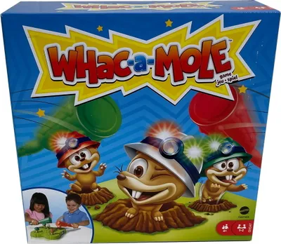 Produktbild von Games Hau den Maulwurf! Kinderspiel mit Hämmern, Lichtern und Geräuschen, für Kinder ab 4 Jahren, Brettspiel, Feinmotorik (Geschicklichkeit), 4 Jahr(e)
