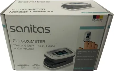 Sanitas SPO18 Pulsoximeter – Digitaler Finger-Sauerstoffmesser