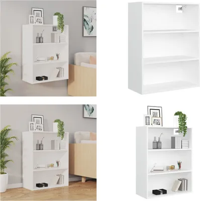 Produktbild von vidaXL Hängeschrank Weiß 69,5x32,5x90 cm - Hängeschrank - Hängeschränke - Schrank - Lagerschrank