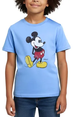Produktbild von Mickey & Minnie Klassisch Kinder T-Shirt, 98/104 (3-4 Jahre), Himmelblau