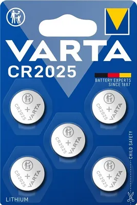 Produktbild von VARTA Lithium Knopfzelle "Electronics" CR2025 5er Pack