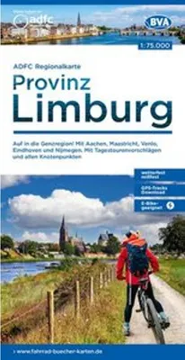 Produktbild von BVA ADFC Regionalkarte Limburg, mit Knotenpunkten 1:75.000