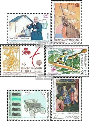 Produktbild von Briefmarken Andorra - Spanische Post 1992 Mi 225-230 (kompl.Ausg.) Jahrgang 1992 komplett postfrisch Menschen
