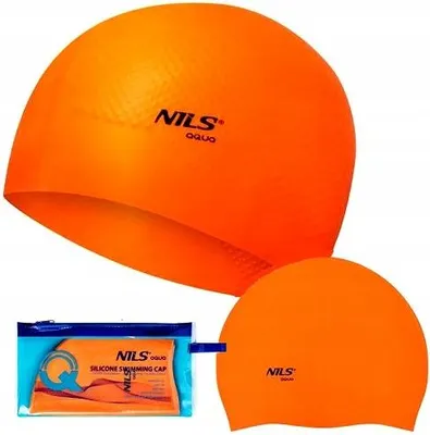 Produktbild von Nils Aqua Badekappe Orange Strapazierfähig Silikon
