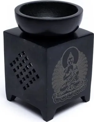 Produktbild von Duftlampe Speckstein Buddha -- 11 cm