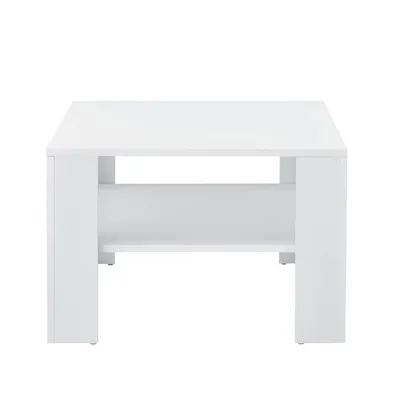 Immagine prodotto di In And OutdoorMatch Tavolino Sigrid - Quadrato - 60x60x40 - Bianco - Truciolare impiallacciato - Design moderno