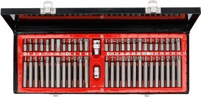 Zdjęcie produktu dla BGS technic Combined Bit Set, Stal chromowo-wanadowa, 2536 mm, 2,54 kg