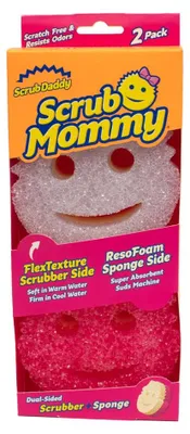 Productafbeelding van Scrub Daddy Scrub Mommy, schuurspons, ideaal voor het schoonmaken van pannen en andere keukenaccessoires, reinigingsmiddel