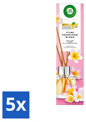 Zdjęcie produktu dla 5 sztuk dyfuzorów zapachowych Air Wick "Delikatny Frangipani" - 40 ml - Opakowanie ekonomiczne