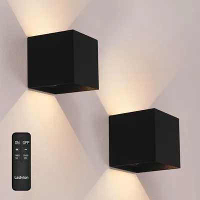 Produktbild von Ledvion 2er set Wiederaufladbare USB C Wandleuchte inkl. sensor Warmweiß