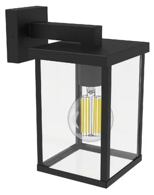 Produktbild von Philips Bellini Wandleuchte, 25 W, E27 ohne Leuchtmittel, Wandbeleuchtung für den Außenbereich, Schwarz, Metall, IP44, Terrasse, Garten, I