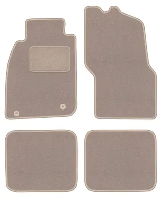 Productafbeelding van Velours automatten voor Mitsubishi Carisma 1995-2004 (sedan/liftback/hatchback) – 4-delig, beige, op maat – Wielganizator LUX