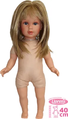 Immagine prodotto di Llorens 540C CARLA - bambola realistica con corpo in tessuto morbido - 40 cm
