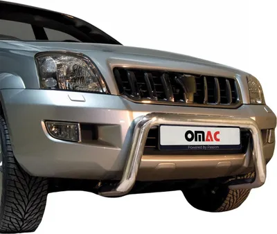 Produktbild von Stahl Frontbügel Frontschutzbügel für Toyota Land Cruiser 120 2003-09 ABE Silber
