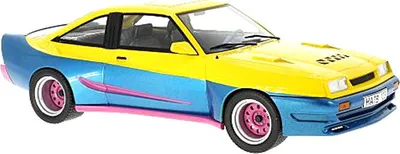 Produktbild von Modelcar Opel Manta B Mattig Tuning gelb/blau 1:18