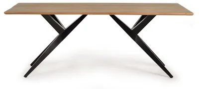 Image de Table de salle à manger Madeira en bois d'acacia, 77 cm x 180 cm x 90 cm, Giner y Colomer