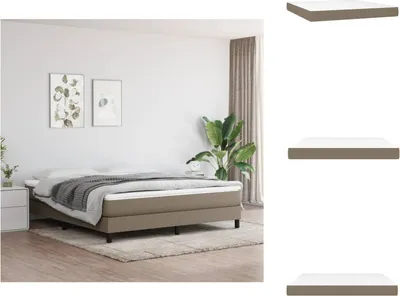 Immagine prodotto di vidaXL Materasso a molle insacchettate Taupe 180x200x20 cm in tessuto - Materassi