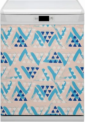 Produktbild von Magnet für Spülmaschine Abwaschbar 60x80 cm Magnet für Spülmaschine Magnetmatte Dekor - Musterdreiecke