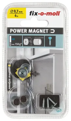 Produktbild von fix-o-moll Neodym Magnetschnäpper zum Einbohren 9,7mm