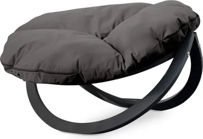 Produktbild von KONSIMO Moderner Gartenstuhl "GEKKO", grau, Hölz, Modern Design, 119x65x100 cm