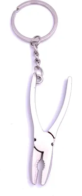 Image de Onwomania Pince combinée Pince outil artisan Porte-clés métal argenté