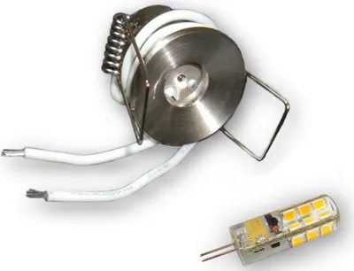 Produktbild von C-Light 10er Set 2W-140LM G4 LED Sternchen 30mm alu geb. (inkl. SCH-30W Trafo)